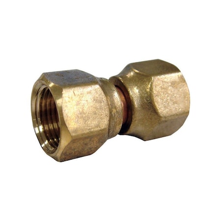 3/8 In. Flare X 3/8 In. D Flare Brass Swivel Connector